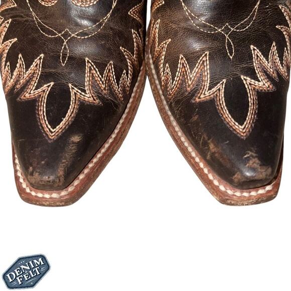 Ariat Women’s Weathered Brown Dixon Western Booties/Boots | PRELOVED!! - Picture 10 of 15